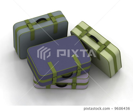 Suitcases isolated on white background 9686436