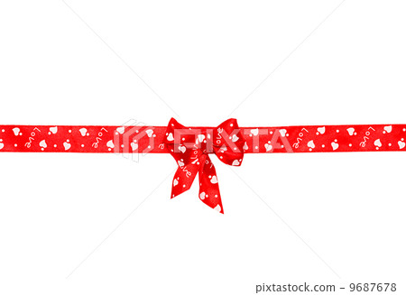 red bow, ribbon isolated on white red bow, ribbon isolated on white 9687678