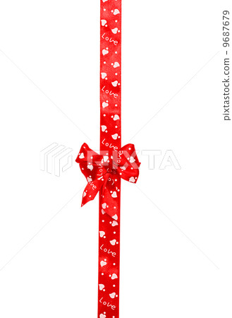 red bow, ribbon isolated on white red bow, ribbon isolated on white 9687679