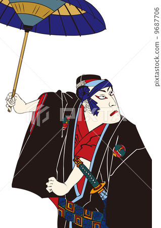 Ichikawa Daniro例證的Toyohara Shimonori Shimroku例證 Ichikawa Daniro例證的Toyohara Shimonori Shimroku例證 9687706