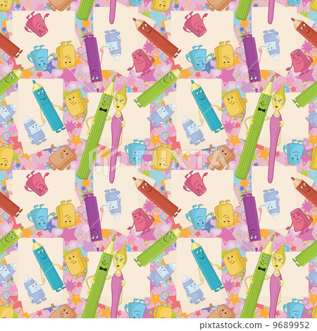 Seamless background, stationery 9689952