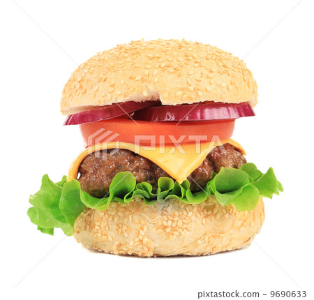 Close up of fresh hamburger. 9690633