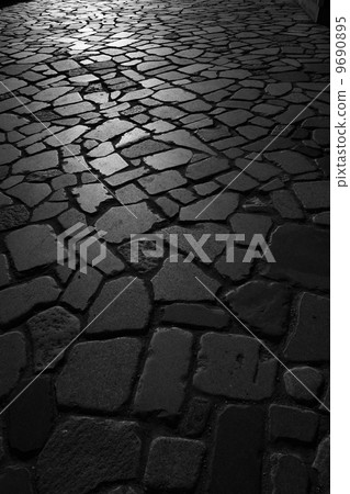 黑白石路面02 9690895