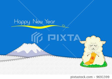 Winter sheep embroidery Winter sheep embroidery 9691399