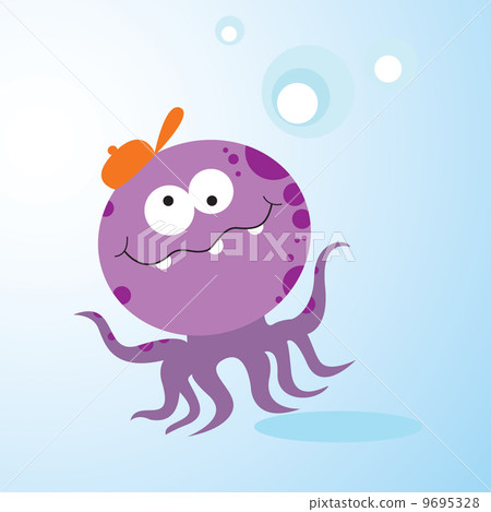 Purple octopus 9695328