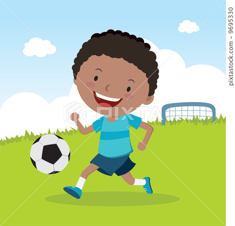 Boy playing soccer Boy playing soccer 9695330