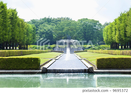 Showa Memorial Park fountain Showa Memorial Park fountain 9695372