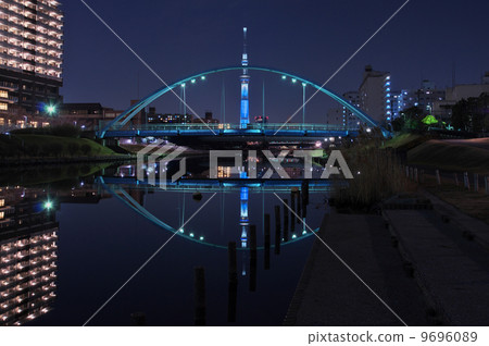 Tokyo Sky Tree and Contact Bridge 9696089