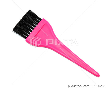 Brush hair coloring on a white background Brush hair coloring on a white background 9696233