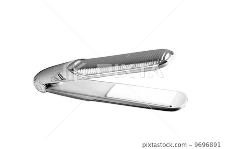 Iron for hair isolated 9696891