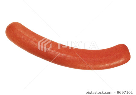 Sausage on a white background isolated Sausage on a white background isolated 9697101