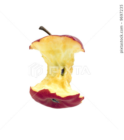 Apple bit on the white Apple bit on the white 9697235