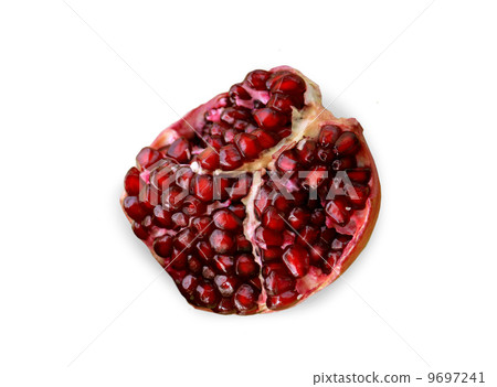Red pomegranate. Isolated on white background 9697241