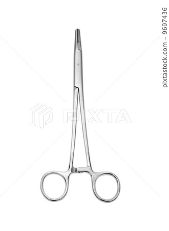 Medical scissors. Isolated over white background 9697436