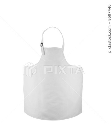 white apron with outsets isolated on white 9697446