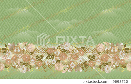 Japanese style ground pattern. Seamless pattern 9698710