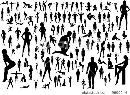 Naked - Stock Illustration [9699244] - PIXTA