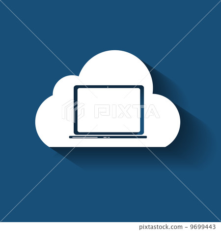 Cloud Computing Concept on Different Electronic Devices. Vector Cloud Computing Concept on Different Electronic Devices. Vector 9699443