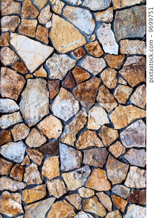 Masonry Wall of colors stones, background Masonry Wall of colors stones, background 9699751
