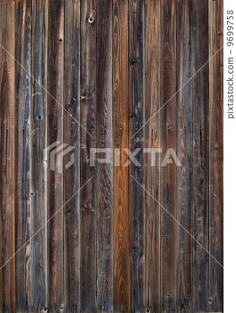 Old Wooden Planks in the Row, color background 9699758