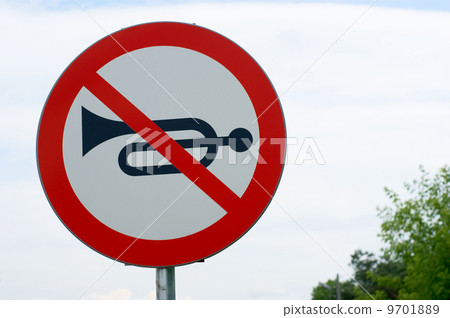 sign - don't horn sign - don't horn 9701889