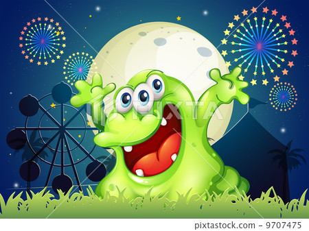 A three-eyed monster at the carnival A three-eyed monster at the carnival 9707475