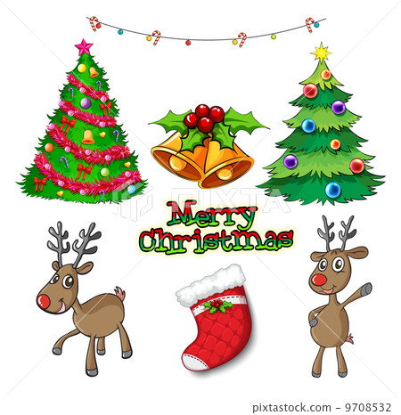 Set of christmas decors Set of christmas decors 9708532