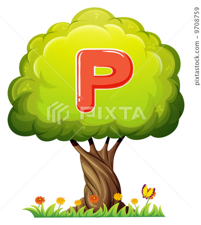 A tree with a letter P 9708759