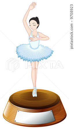 A ballet dancer trophy with an empty template A ballet dancer trophy with an empty template 9708923