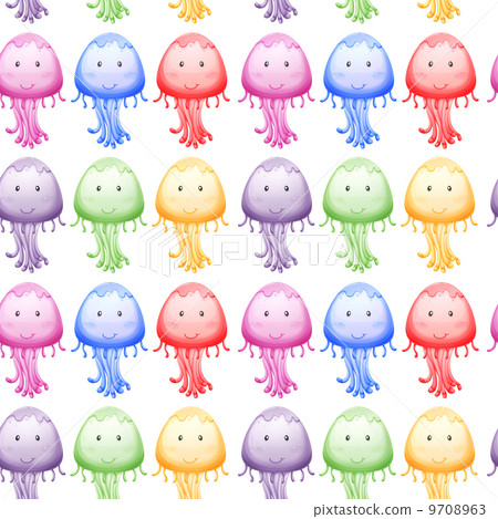 A seamless design with jellies A seamless design with jellies 9708963