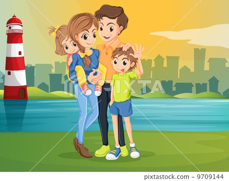 A family across the lighthouse 9709144