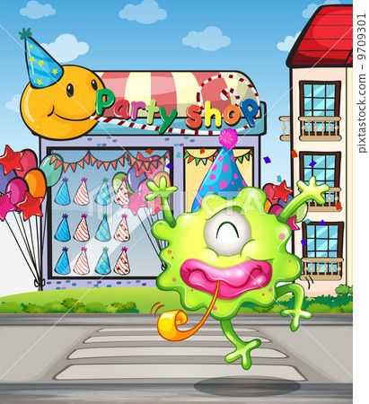 A happy monster from the party shop 9709301