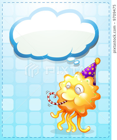 A monster with an empty cloud template A monster with an empty cloud template 9709475