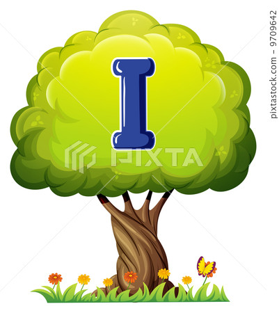 A tree with a letter I - Stock Illustration [9709642] - PIXTA
