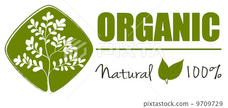 A natural organic label A natural organic label 9709729