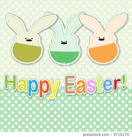 Card, Easter rabbit. Card, Easter rabbit. 9710170