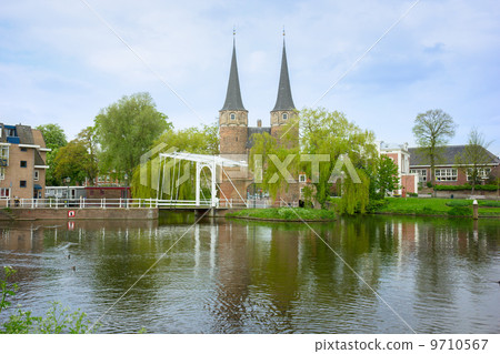 old city gate to Delft, Netherlands old city gate to Delft, Netherlands 9710567