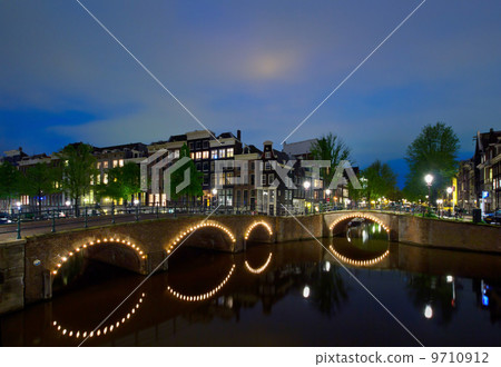 night in Amsterdam, Holland night in Amsterdam, Holland 9710912