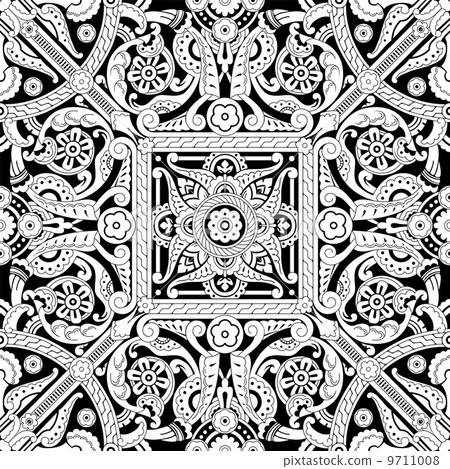 Vintage Islamic Motif Pattern 9711008