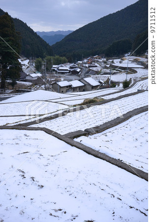 Snow rice terrace Snow rice terrace 9711512