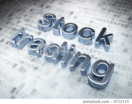 Business concept: Silver Stock Trading on digital background Business concept: Silver Stock Trading on digital background 9712515