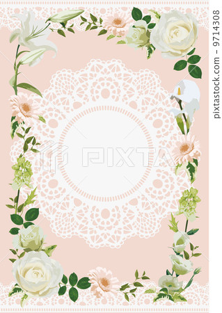 婚禮卡圖像框架 9714308