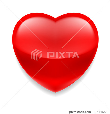Red glass heart 9714688