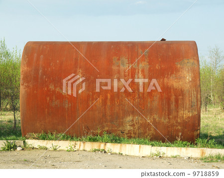 large cistern near the road large cistern near the road 9718859