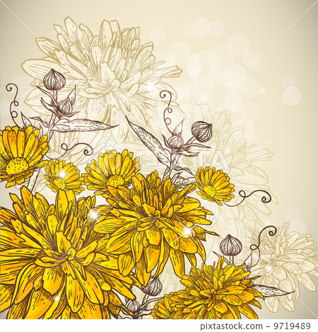 Beautiful floral background 9719489