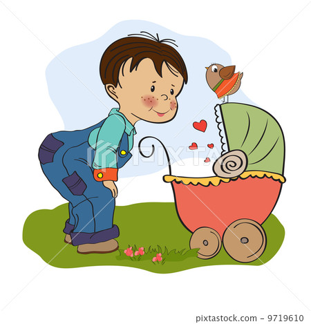 funny big brother with stroller funny big brother with stroller 9719610