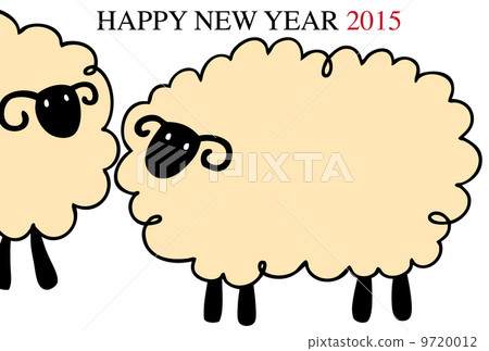 羊的新年卡， 9720012