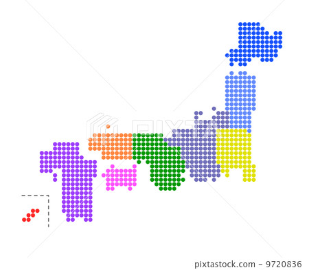 日本地圖 9720836