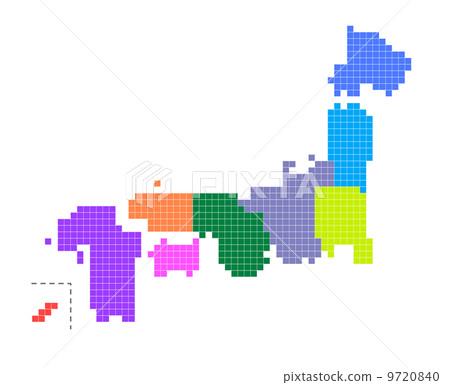 日本地圖 9720840