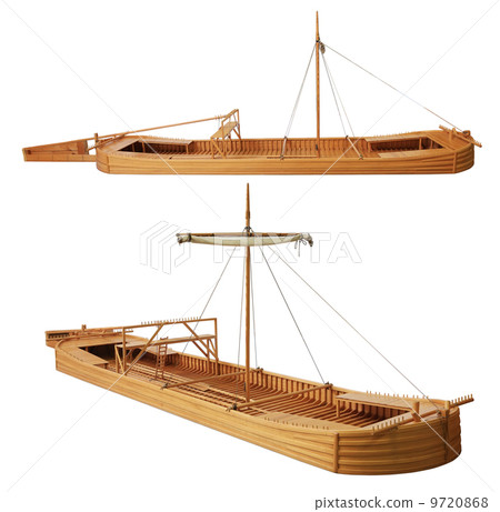 Layout when lifting barge navigation on the rivers on the white 9720868